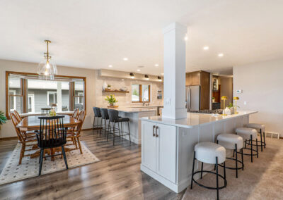 New Grand Ave Kitchen Island with Additional Seating