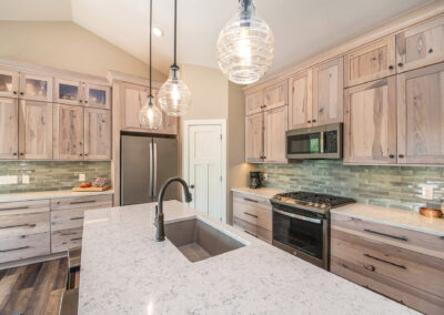 New Kitchen Counters and Island Post Rehab