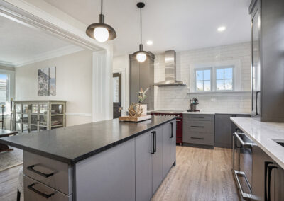 New Kitchen Island Provides Large Surface and Seating