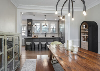 New Kitchen Remodel Seen from Dining Area