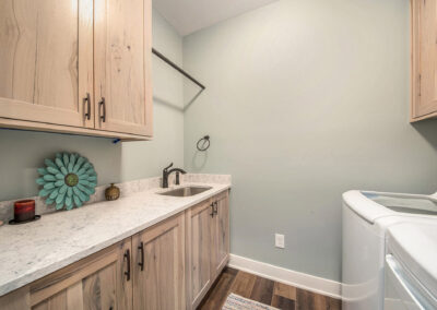 Laundry Room with New Sink and Countertop