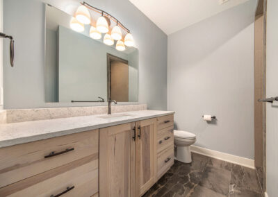 Lower Bath Room Showing Countertop and Sink