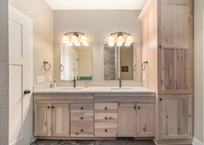 New Master Bath Cabinetry and Dual Sink